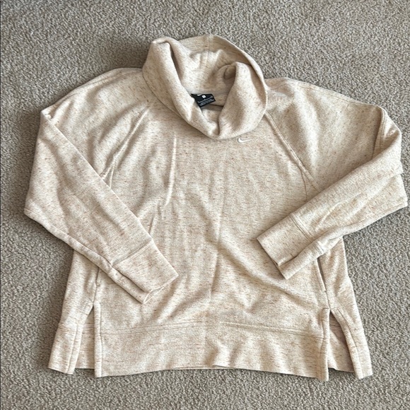 Nike Cowl Neck Cozy Cream Sweater size small - Picture 1 of 7